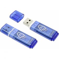 Флешка SmartBuy Glossy series Blue SB4GBGS-B 4Гб синий