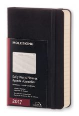 Ежедневник Moleskine CLASSIC DAILY POCKET 90x140мм 400 фиксирующая резинка черный