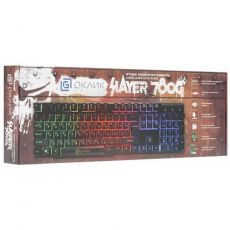 Клавиатура проводная Oklick 780G SLAYER USB, мембранная, черный, [412899]