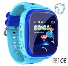 Умные часы Smart Baby Watch W9 голубой