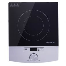 Настольная плита Hyundai HYC-0102 электрическая, индукционная, серебристый