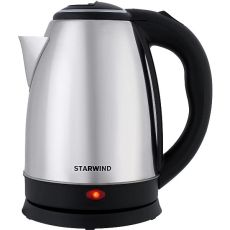 Электрический чайник StarWind SKS1771 серебристый/черный 1,8 л